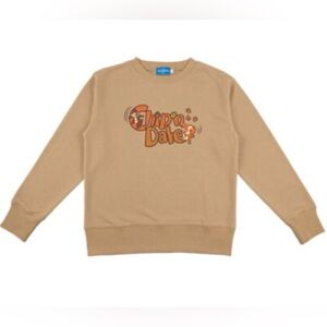 Tokyo Disneyland Classic Chip n Dale Sweatshirt Tan Large